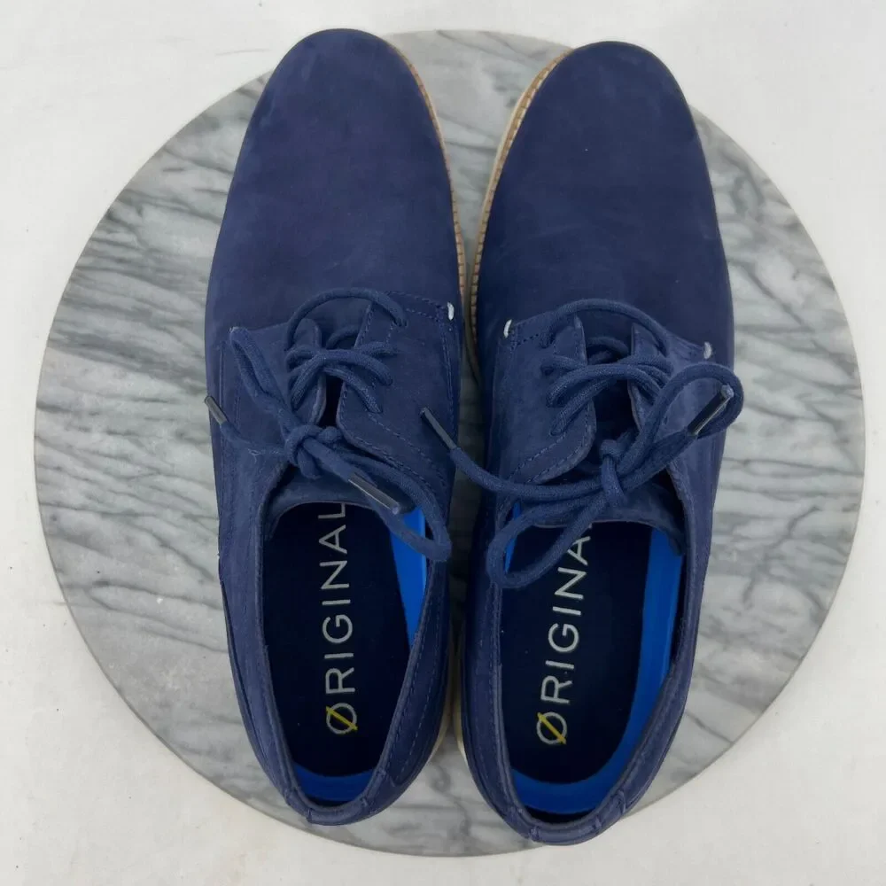 Cole Haan Shoes Mens 9.5 Navy OG Cloudfeel Energy Merid PT Oxford Nubuck Leather